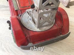 Camion De Pompier Mécanique En Tôle Avec Sa Boite