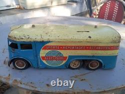 Camion Fourgon Joustra Télévision Jouet Tôle