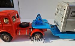 Camion Simca Cargo porte container SNCF Joustra jouet ancien en tôle