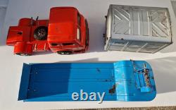 Camion Simca Cargo porte container SNCF Joustra jouet ancien en tôle