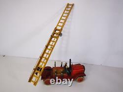 Camion de Pompier Mécanique JEP en Tôle Rare Années 20/30 Fonctionnel