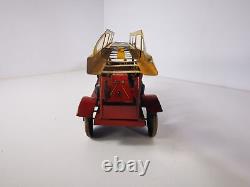 Camion de Pompier Mécanique JEP en Tôle Rare Années 20/30 Fonctionnel
