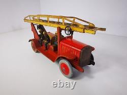 Camion de pompier miniature Jep vintage Rare, moteur fonctionnel