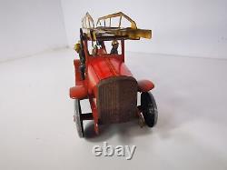 Camion de pompier miniature Jep vintage Rare, moteur fonctionnel
