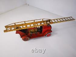 Camion de pompier miniature Jep vintage Rare, moteur fonctionnel
