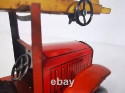 Camion de pompier miniature Jep vintage Rare, moteur fonctionnel