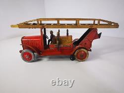 Camion de pompier miniature Jep vintage Rare, moteur fonctionnel