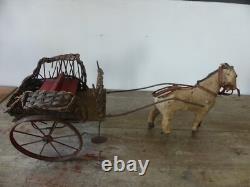 Carriole et cheval Le Jouet Français circa 1900
