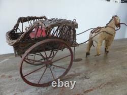 Carriole et cheval Le Jouet Français circa 1900
