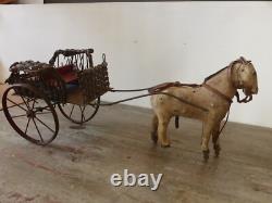 Carriole et cheval Le Jouet Français circa 1900