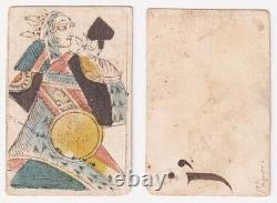 Carte À Jouer Pique Dame Utilisation Secondaire France Cartes 18ème