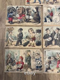 Cartons De Loto Articulés Comique Ancien