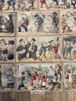 Cartons De Loto Articulés Comique Ancien