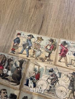 Cartons De Loto Articulés Comique Ancien
