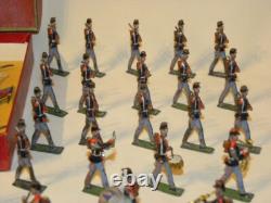 Cavalier & Soldat De Plomb Demi Ronde Bosse Toy Soldier Cbg Mignot Lucotte Heyde