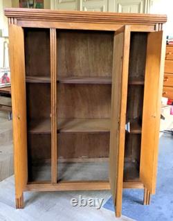 Charmant ancien meuble Art Déco avec miroir Poupée 52x39x16 cm TBE