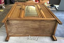 Charmant ancien meuble Art Déco avec miroir Poupée 52x39x16 cm TBE