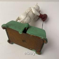 Chat Automate manuel en fonte statue boxeur 20 cm Jouet Déco