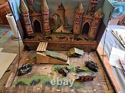 Château fort France début 20 formant coffret longueur 62cm hauteur 40cm