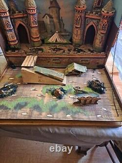 Château fort France début 20 formant coffret longueur 62cm hauteur 40cm