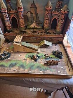 Château fort France début 20 formant coffret longueur 62cm hauteur 40cm