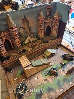 Château fort France début 20 formant coffret longueur 62cm hauteur 40cm