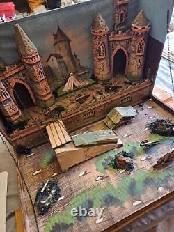 Château fort France début 20 formant coffret longueur 62cm hauteur 40cm