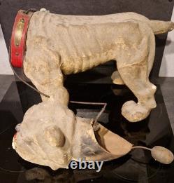 Chien Automate Jouet Ancien Roullet & Decamps 1880 Carton Bouilli