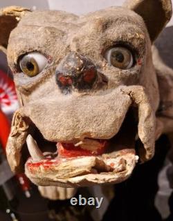 Chien Automate Jouet Ancien Roullet & Decamps 1880 Carton Bouilli