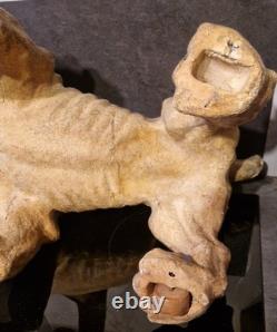 Chien Automate Jouet Ancien Roullet & Decamps 1880 Carton Bouilli