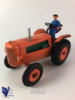 Cij 8/52 Rare Renault Tracteur Agricole Tole Electrique Jouet Ancien Avec Boite