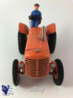 Cij 8/52 Rare Renault Tracteur Agricole Tole Electrique Jouet Ancien Avec Boite