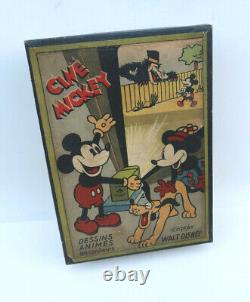 Cine Mickey Tres belle Boite Originale Jouet Ancien Walt Disney circa 1930