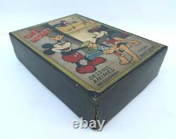 Cine Mickey Tres belle Boite Originale Jouet Ancien Walt Disney circa 1930