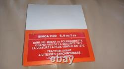 Clé Rarissime Simca 1100 Neuve Boite D'origine