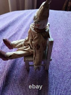 Clown SCHOENHUT Avec Sa Chaise 1900