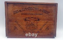 Coffret Jeu de Construction en Pierre Cahiers de Modèles Le Castor 1880