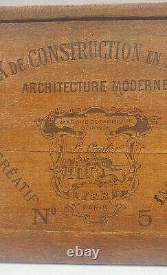 Coffret Jeu de Construction en Pierre Cahiers de Modèles Le Castor 1880