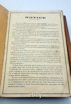 Coffret Jeu de Construction en Pierre Cahiers de Modèles Le Castor 1880