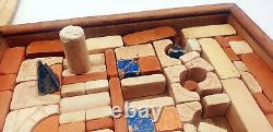 Coffret Jeu de Construction en Pierre Cahiers de Modèles Le Castor 1880
