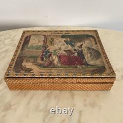 Coffret à jeu L'Oiseau Bleu XIXe oracles cartons lithographiés M3762