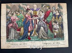 Collection puzzle XIXe mariage de David Bible jeu Paris Agustoni Vayron Judaica