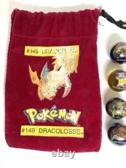 Collector Lot Complet 12 Anciennes Billes Pokémon Avec Son Sachet Dracolosse