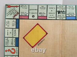 Curiosité Jeu de Monopoly Réalisé à la Main Jeu Ancien Prototype 1935-40