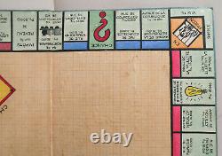 Curiosité Jeu de Monopoly Réalisé à la Main Jeu Ancien Prototype 1935-40