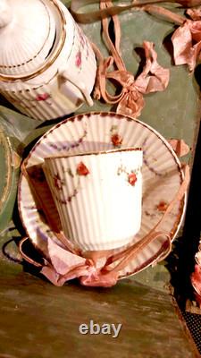 DINETTE ANCIENNE en porcelaine Mon gouter Dans son coffret Complet 1900
