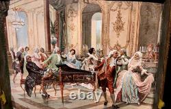 DINETTE ANCIENNE en porcelaine Mon gouter Dans son coffret Complet 1900