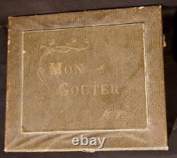 DINETTE ANCIENNE en porcelaine Mon gouter Dans son coffret Complet 1900