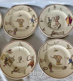 Dinette De Poupee En Faience Polychrome De Gien Le Cirque