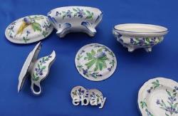 Dinette St Clément décor bleuets jouet ancien poupée service vaisselle